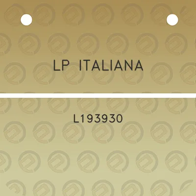 lp-italiana-l193930