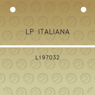 lp-italiana-l197032