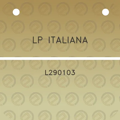 lp-italiana-l290103