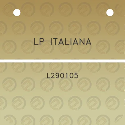 lp-italiana-l290105