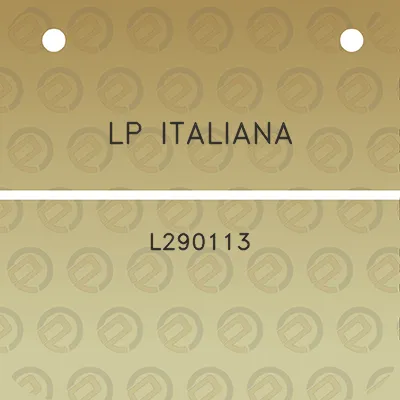 lp-italiana-l290113