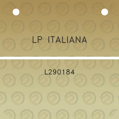 lp-italiana-l290184