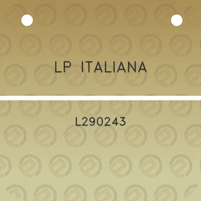 lp-italiana-l290243