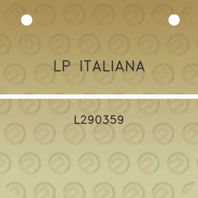 lp-italiana-l290359