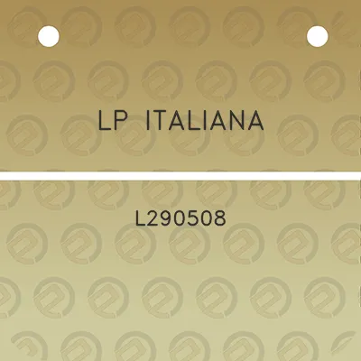 lp-italiana-l290508