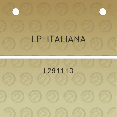 lp-italiana-l291110