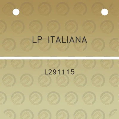 lp-italiana-l291115