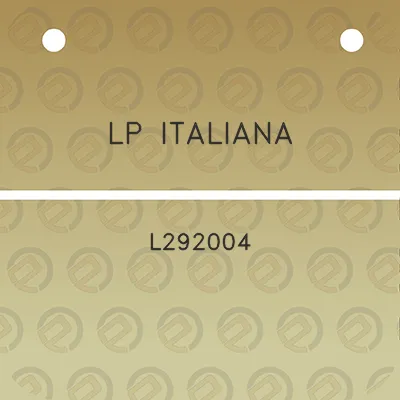 lp-italiana-l292004