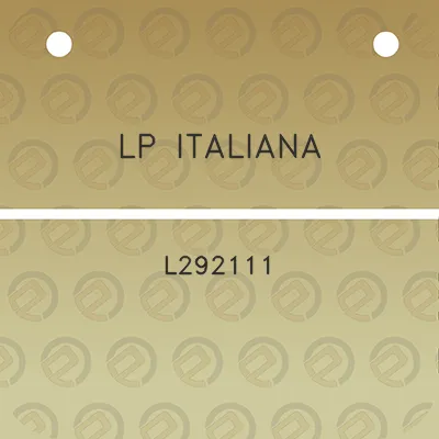 lp-italiana-l292111