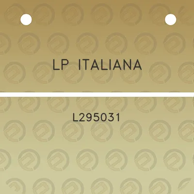 lp-italiana-l295031