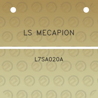 ls-mecapion-l7sa020a