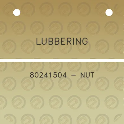 lubbering-80241504-nut