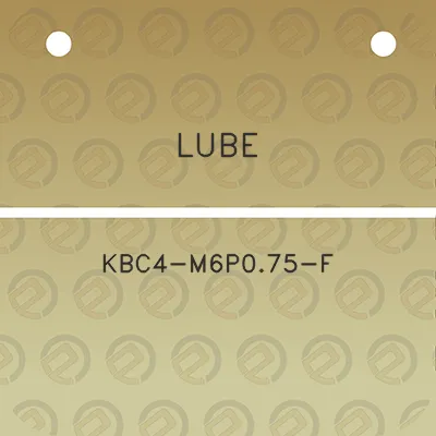 lube-kbc4-m6p075-f