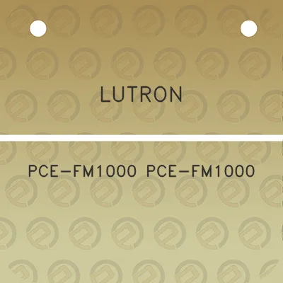 lutron-pce-fm1000-pce-fm1000