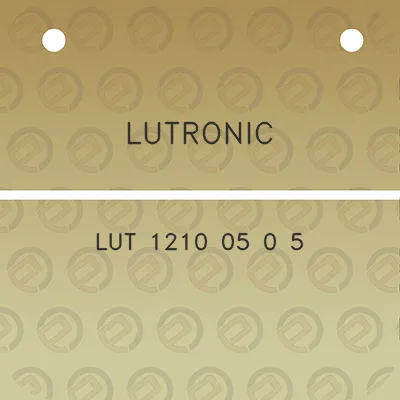 lutronic-lut-1210-05-0-5