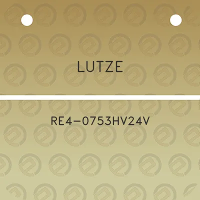 lutze-re4-0753hv24v