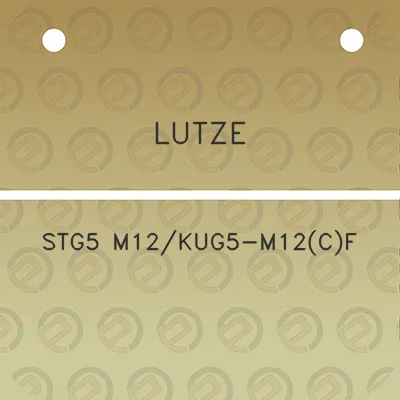 lutze-stg5-m12kug5-m12cf