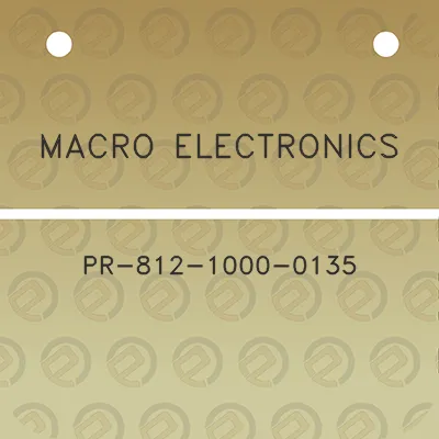 macro-electronics-pr-812-1000-0135