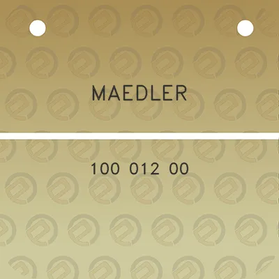 maedler-100-012-00