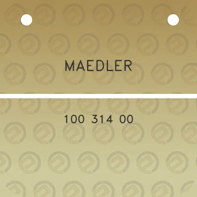 maedler-100-314-00