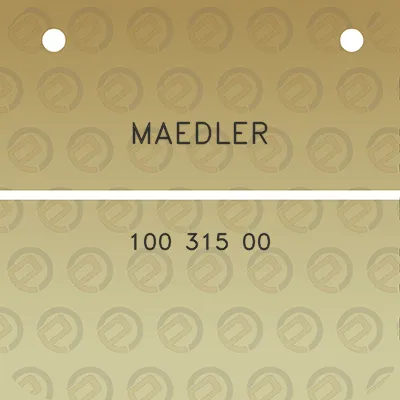 maedler-100-315-00