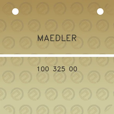 maedler-100-325-00