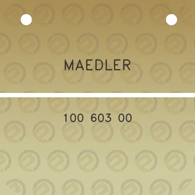 maedler-100-603-00