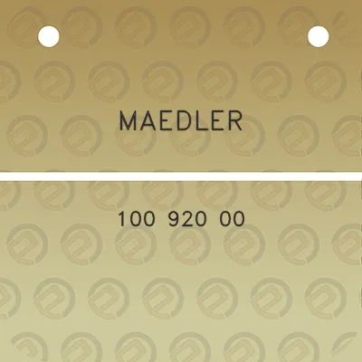 maedler-100-920-00