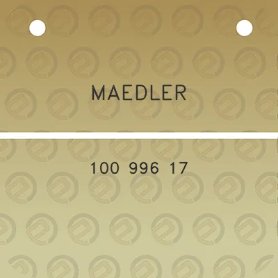 maedler-100-996-17