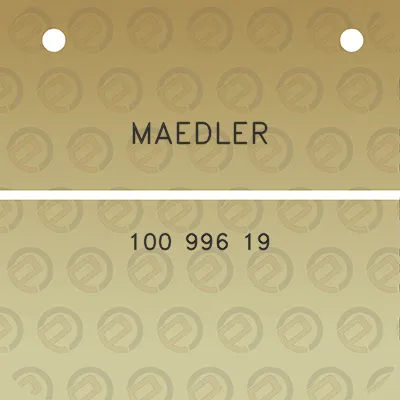 maedler-100-996-19