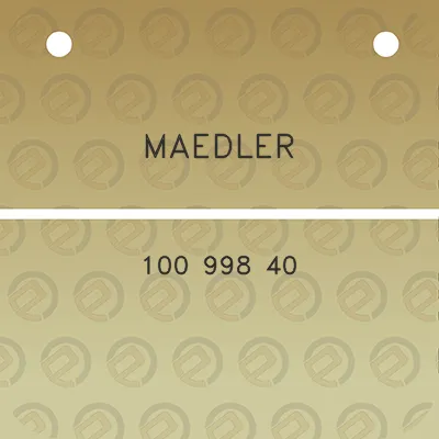 maedler-100-998-40