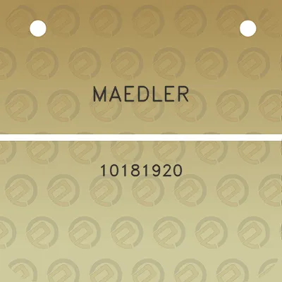 maedler-10181920