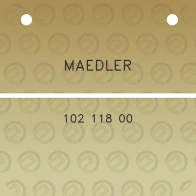 maedler-102-118-00