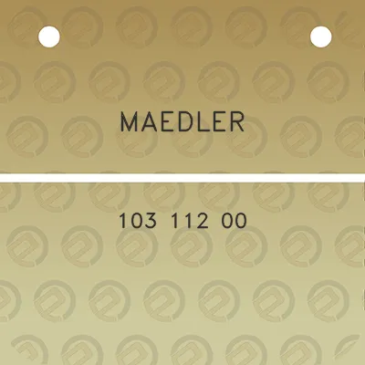 maedler-103-112-00