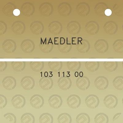 maedler-103-113-00