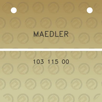 maedler-103-115-00