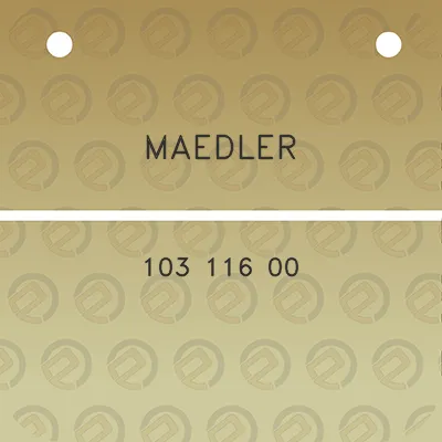 maedler-103-116-00