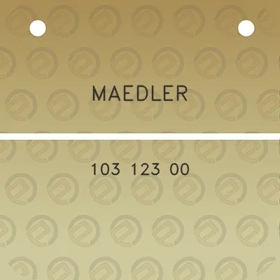 maedler-103-123-00