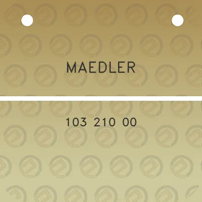 maedler-103-210-00