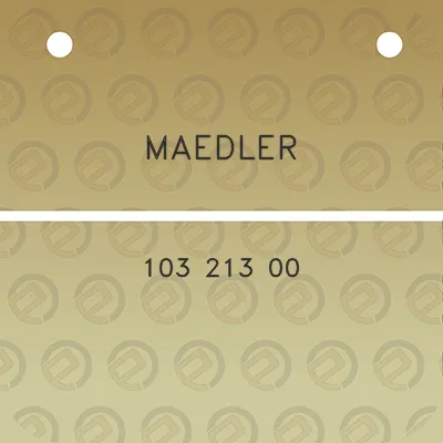 maedler-103-213-00