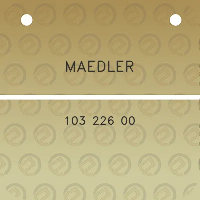 maedler-103-226-00