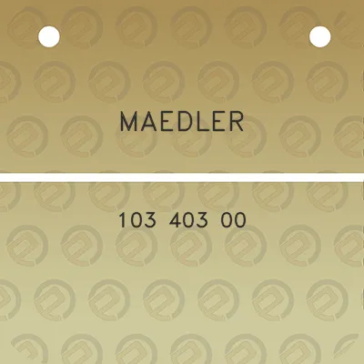 maedler-103-403-00