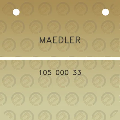 maedler-105-000-33