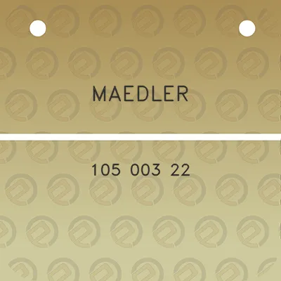 maedler-105-003-22