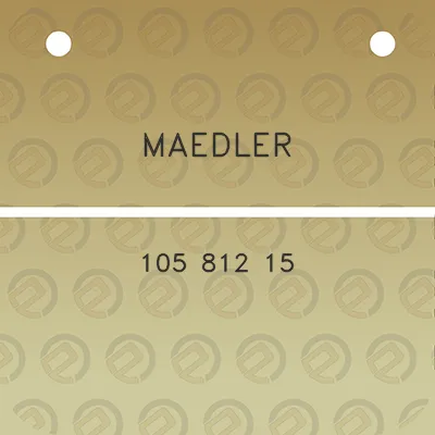 maedler-105-812-15