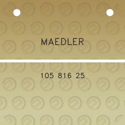 maedler-105-816-25