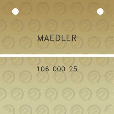 maedler-106-000-25