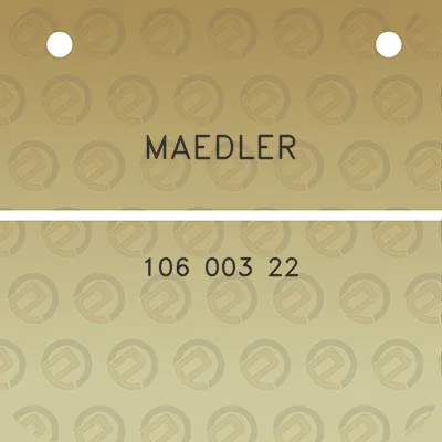 maedler-106-003-22