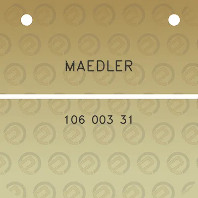 maedler-106-003-31