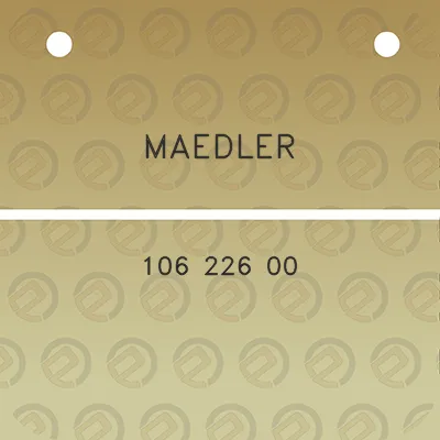 maedler-106-226-00